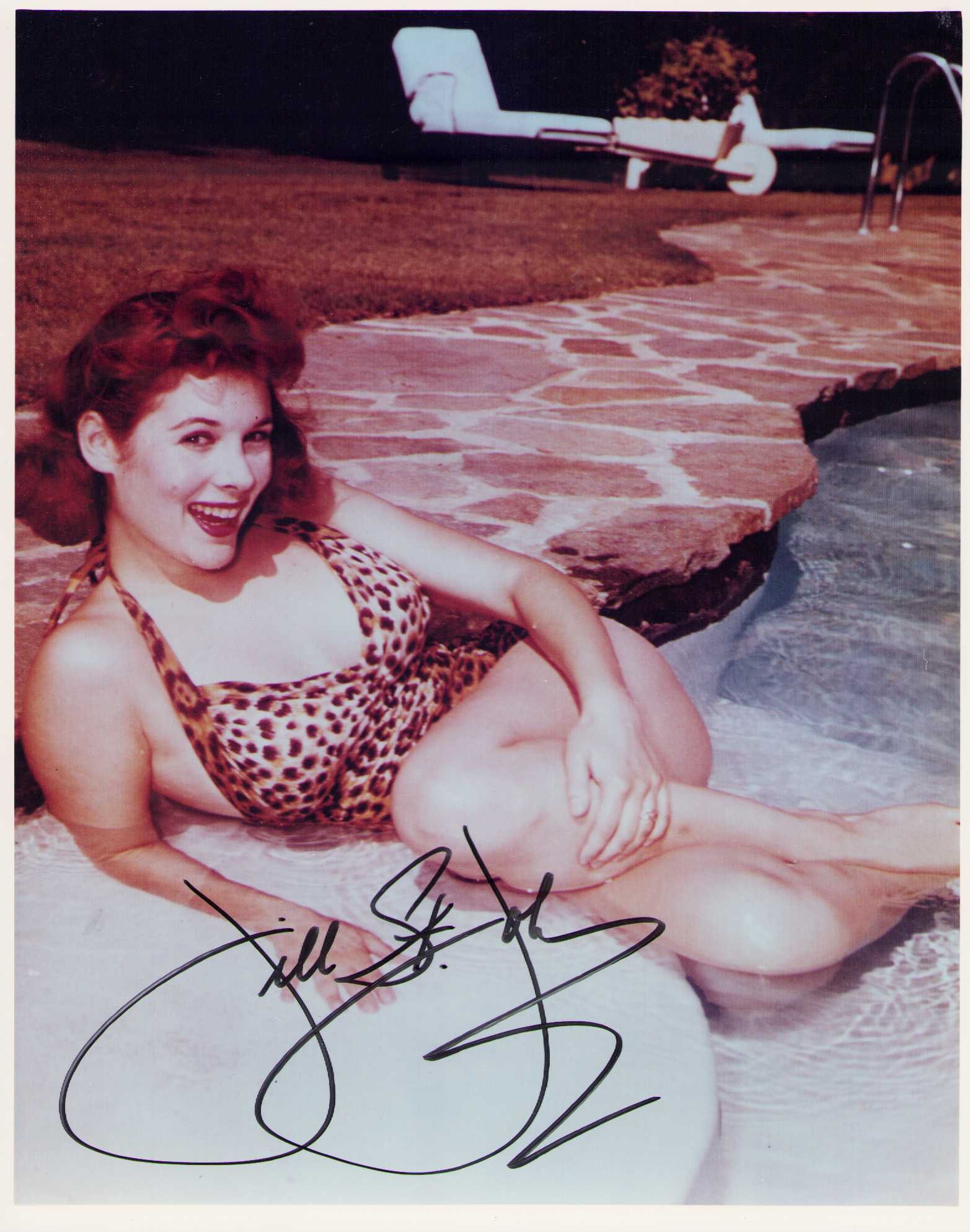 Jill St John signed photograph: A vintage sexy signed 8x10 of the actress Certificate of AuthenticityEVERY item in this auction comes with at minimum a full illustrated serial numbered COA signed by the worlds leading authenticator