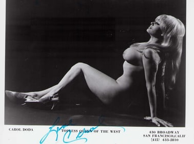 Carol Doda signed photograph
