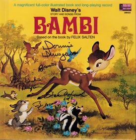 Bambi Disney signed soundtrack LP