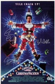 Christmas Vacation signed poster cast