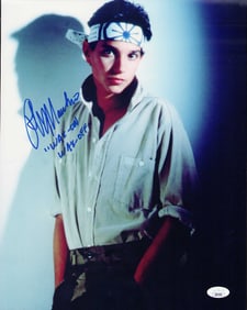 Ralph Macchio Karate Kid signed larger photograph