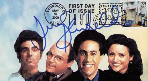 Jerry Seinfeld signed FDC