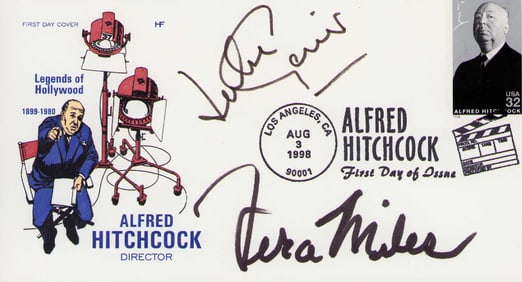Alfred Hitchcock FDC signed