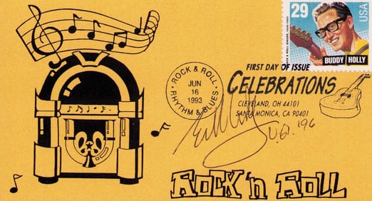 Eddie Van Halen signed FDC