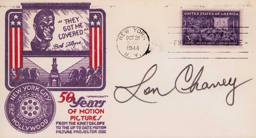 Lon Chaney signed FDC