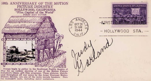 Judy Garland signed FDC