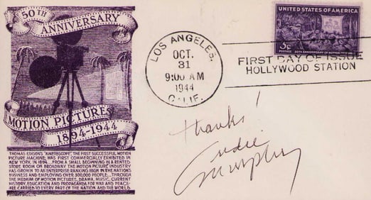 Audie Murphy signed FDC