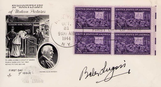 Bela Lugosi signed FDC
