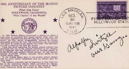 Alfalfa signed FDC