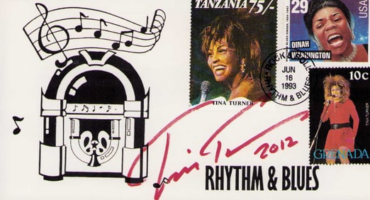 Tina Turner signed FDC
