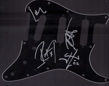 Metallica signed guitar pickguard