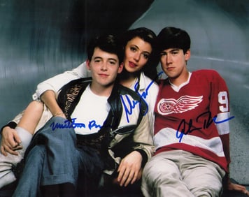 Ferris Bueller cast signed photograph