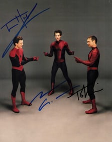 Rare Spidermen signed photograph