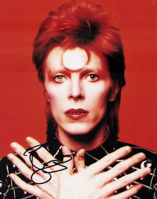 David Bowie signed photograph