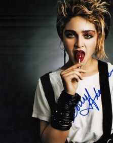 Madonna signed photograph