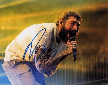 Post Malone signed photograph