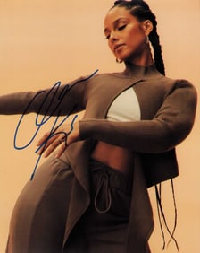 Alicia Keyes signed photograph