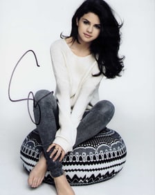 Selena Gomez signed photograph