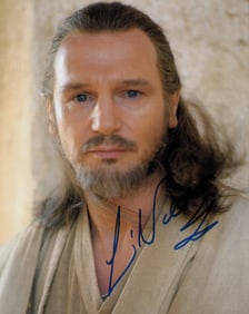 Liam Neeson signed Star Wars photograph