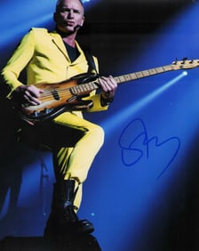 Sting signed photograph