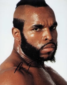 Mr T signed photograph