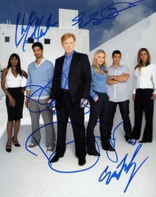 CSI Miami cast signed photograph