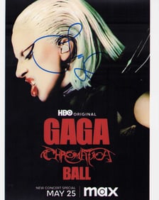 Lady Gaga signed photograph