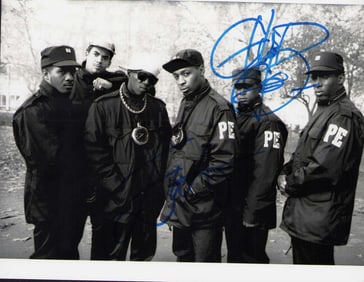 Public Enemy signed photograph