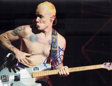 Flea signed photograph