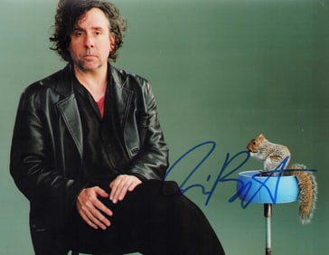 Tim Burton signed photograph