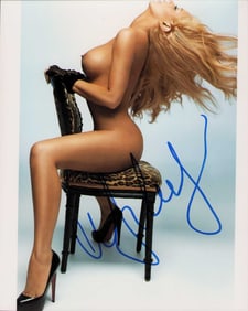 Aubrey O'Day signed nude photograph