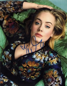 Adele signed photograph