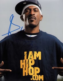 Rakim signed photograph