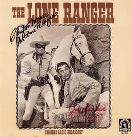 Lone Ranger and Tonto signed LP