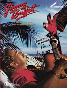 Jimmy Buffett signed guitar play book