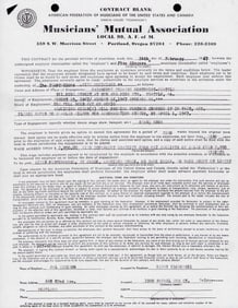 Temptations signed contract