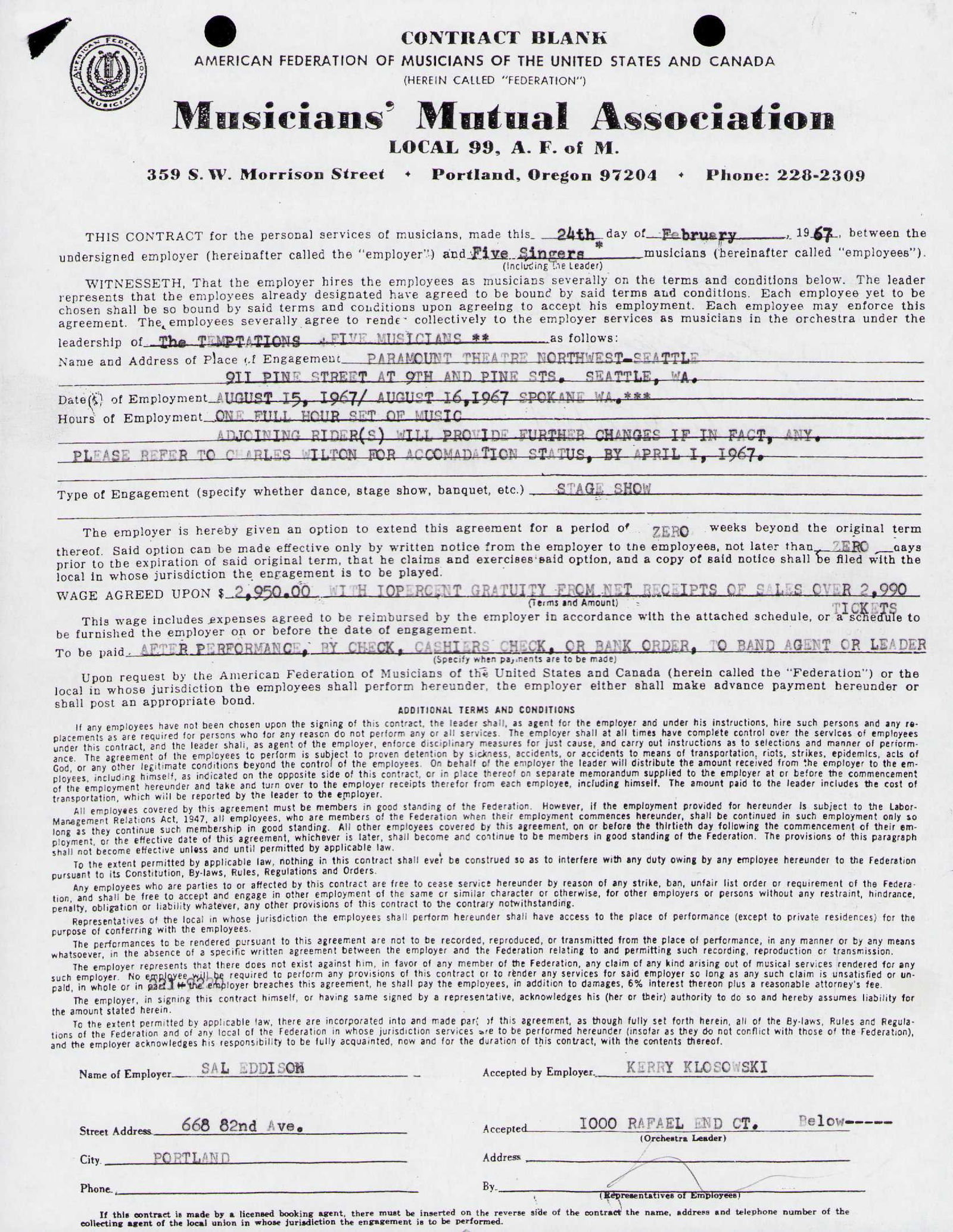 Temptations signed contract (1 of 2)