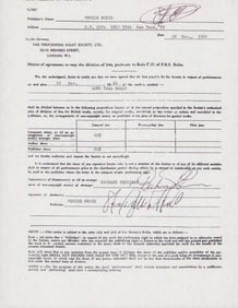 Long Tall Sally signed contract