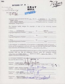 Satisfaction Rolling Stones signed contract