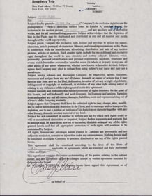 Patsy Cline signed contract