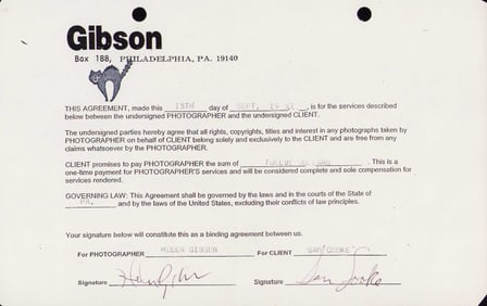 Sam Cooke signed contract