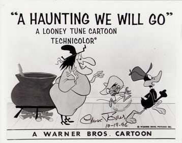 Chuck Jones signed photograph