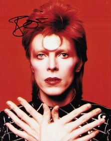 David Bowie signed photograph