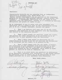 Buffalo Springfield signed contract