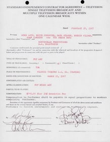 Beach Boys signed contract