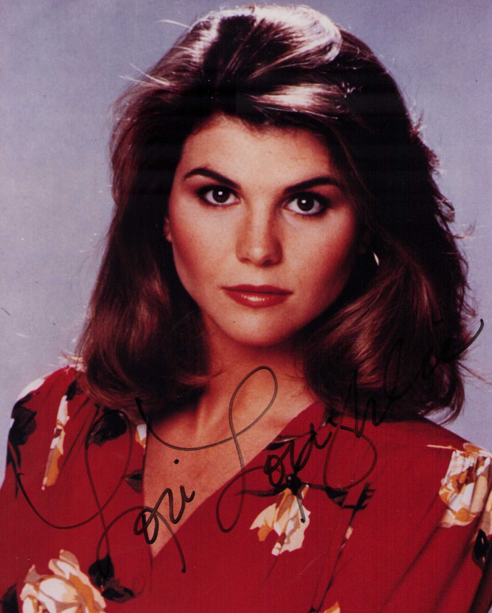 Lori Loughlin signed photograph: A vintage signed 8x10 of the Full House actress Certificate of AuthenticityEVERY item in this auction comes with at minimum a fully illustrated and serial numbered COA signed by the worlds leading aut