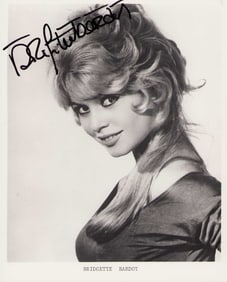 Bridget Bardot signed photograph