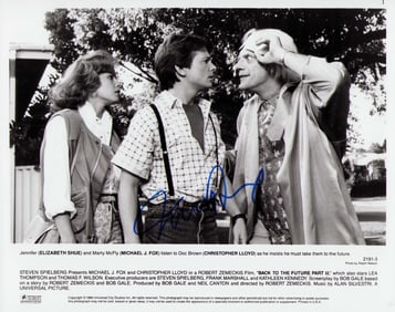 Michael J Fox signed photograph