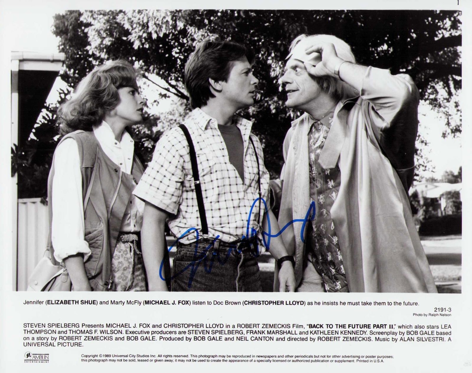 Michael J Fox signed photograph (1 of 1)