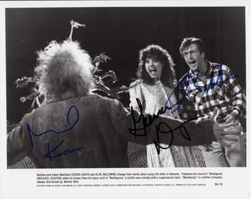 Beetlejuice cast signed photograph